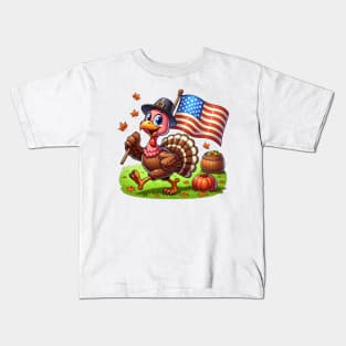 Patriotic Turkey Kids T-Shirt